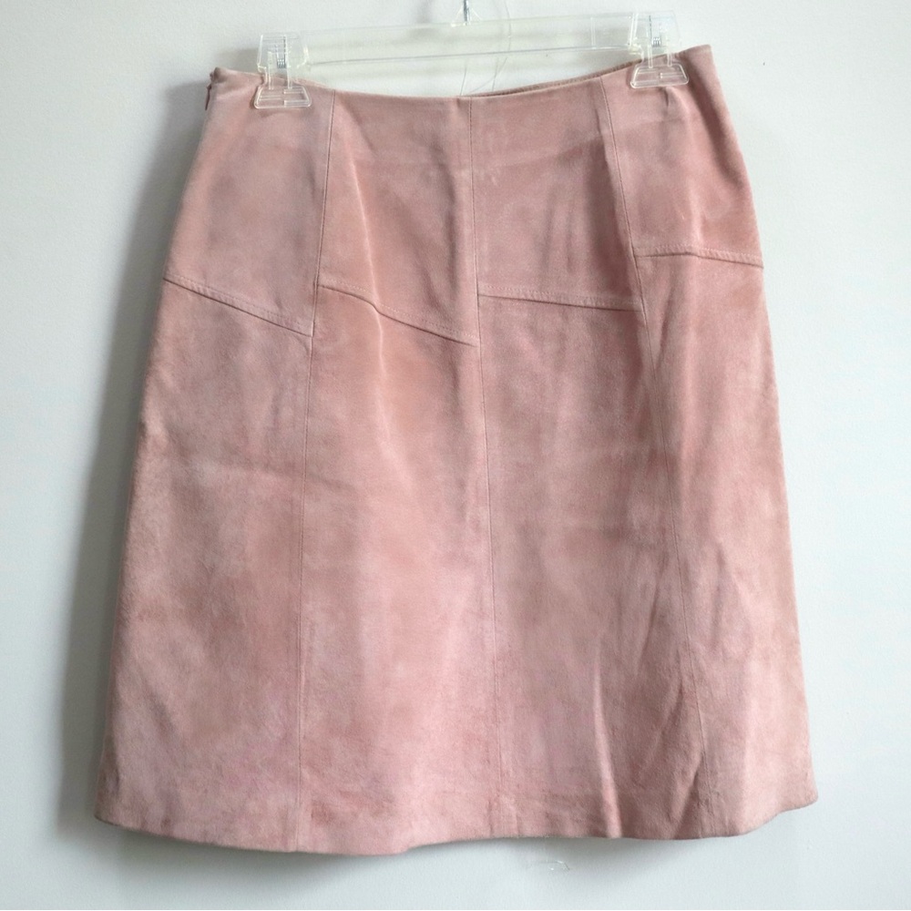 Loft Pink Suede Skirt 6P‎